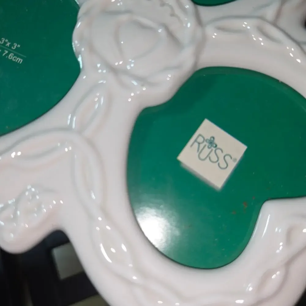 RUSS PORCELAIN CELTIC BLESSINGS SHAMROCK PICTURE FRAME